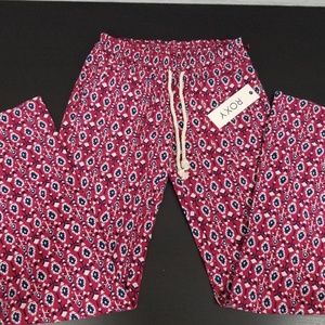 Roxy Bohemian Floral Pants xs NWT